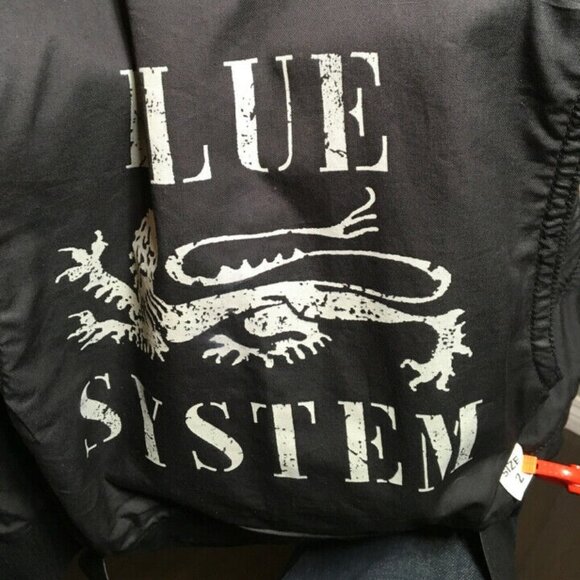 Blue System Black Cotton Flax Leather Trim Vest - Picture 12 of 12